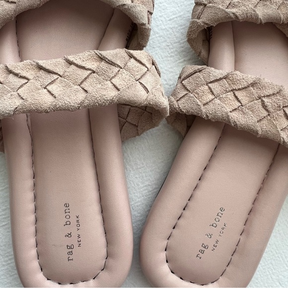 Rag & Bone Peony Braided Suede Pointed Toe Slide Sandal - Picture 7 of 8